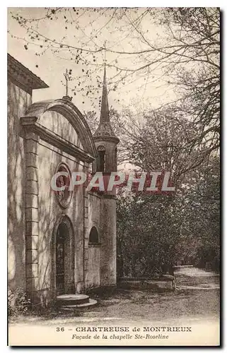 Ansichtskarte AK Chartreuse de Montrieux Facade de la Chapelle Ste Roseline