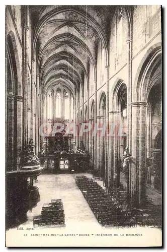 Ansichtskarte AK Saint maximin La Sainte Daume Interieur de la Basilique