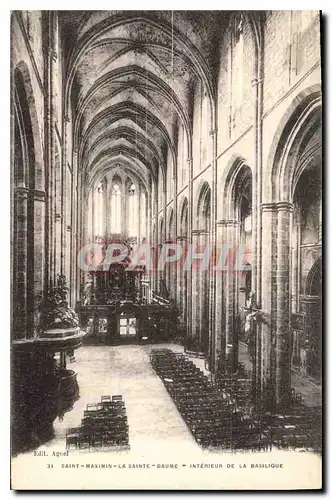 Cartes postales Saint maximin La Sainte Daume Interieur de la Basilique