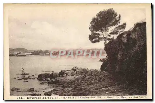 Cartes postales Environs de Toulon Sablettes les Bains Bord de Mer