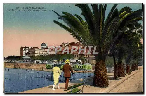 Cartes postales Saint Raphael Le Boulevard Felix Martin