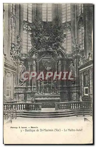 Cartes postales Basilique de St Maximin (Var) Le Maitre Autel