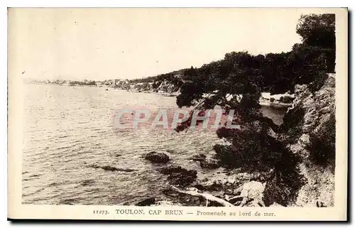 Cartes postales Toulon Cap Brun Promenade au Bord de mer