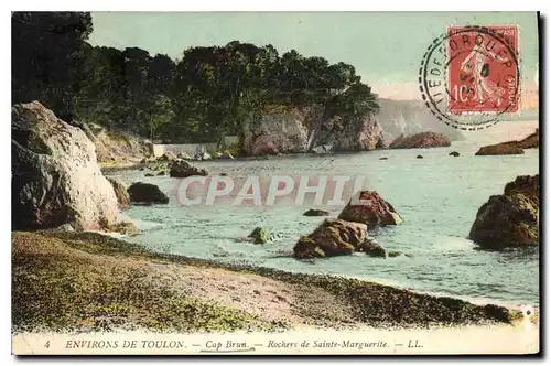 Cartes postales Environs de Toulon Cap Brun Rochers de Sainte Marguerite