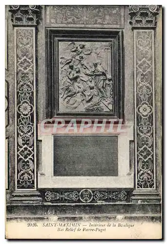 Ansichtskarte AK Saint Maximin Interieur de la Basilique Bas Relief de Pierre Puget