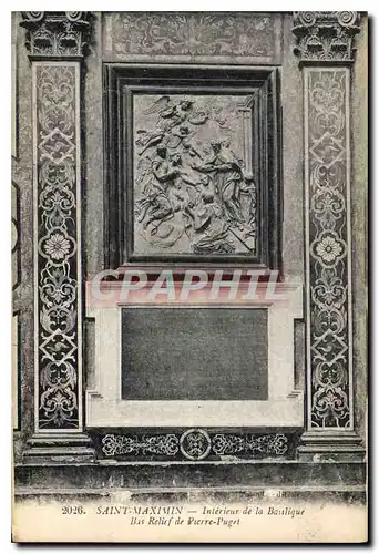 Cartes postales Saint Maximin Interieur de la Basilique Bas Relief de Pierre Puget