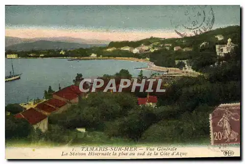 Cartes postales Tamaris sur Mer vue generale la station Hivernate la plus au sud de la Cote d'Azur