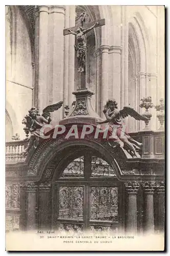 Ansichtskarte AK Saint Maximin la Sainte Baume la Basilique porte centrale du Choeur