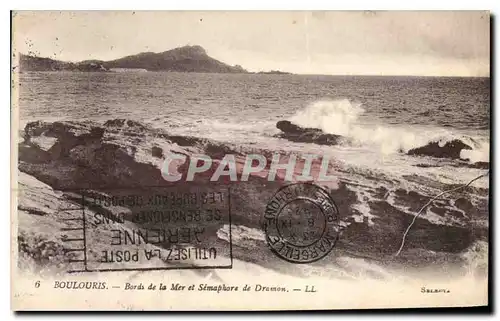 Cartes postales Boulouris Bords de la Mer et Semaphore de Dramon