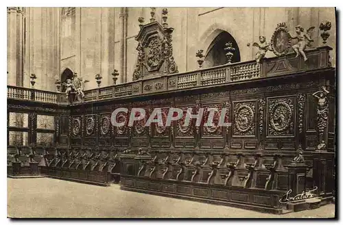 Cartes postales Basilique de St Maximin Var Partie des Stalles