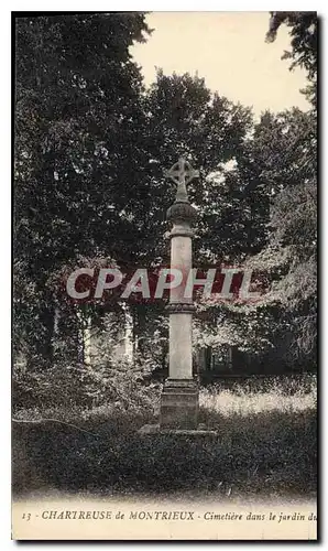 Cartes postales Chartreuse de Montrieux Cimetiere dans le Jardin