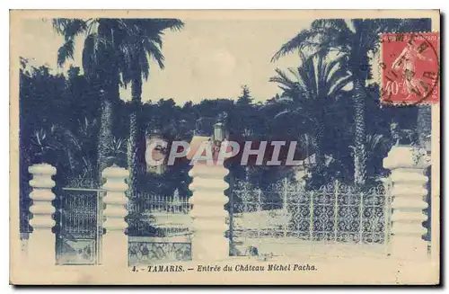 Cartes postales Tamaris Entree du Chateau Michel Pacha