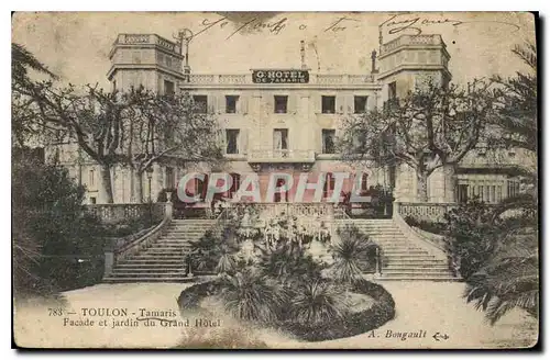 Cartes postales Toulon Tamaris Facade et Jardin du Grand Hotel