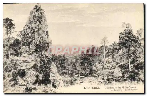 Cartes postales L'Esterel Obelisque du Malinfernet