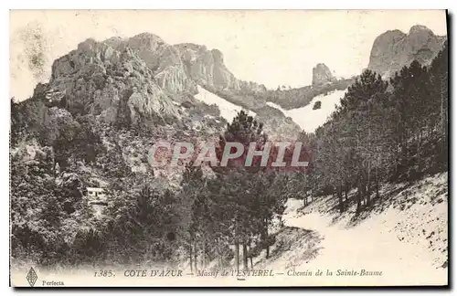 Cartes postales Cote d'Azur Massif de l'Esterel Chemin de la Sainte Baume