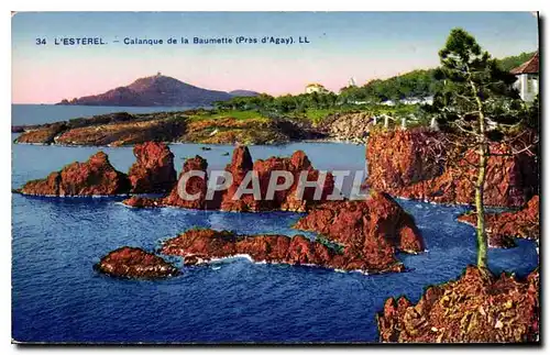 Cartes postales L'Esterel Calanque de la Baumette pres d'Agay