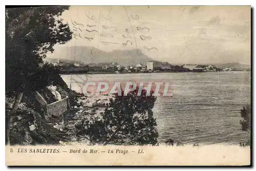 Cartes postales Les Sablettes Bords de Mer la plage