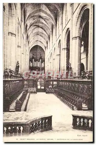 Cartes postales Saint Maximin la Sainte Baume interieur de la Basilique Orgue
