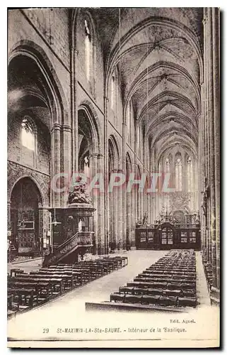 Cartes postales St Maximin la Ste Baume interieur de la Basilique