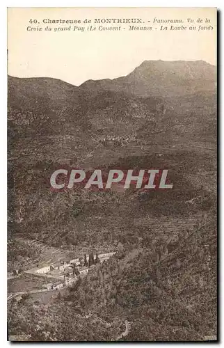 Ansichtskarte AK Chartreuse de Montrieux panorama vu de la Croix du grand Puy le Couvent Meounes la Loube au fond