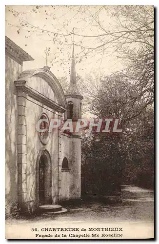 Ansichtskarte AK Chartreuse de Montrieux facade de la chapelle Ste Roseline