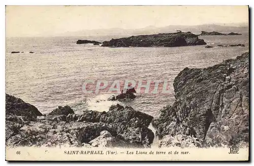 Cartes postales Saint Raphael Var les Lions de terre et de mer