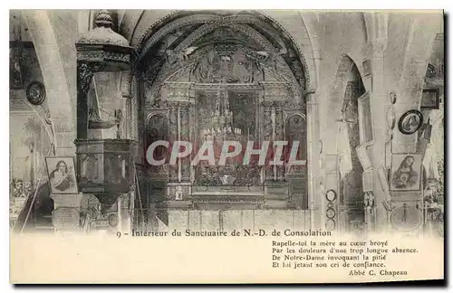 Cartes postales Interieur du Sanctuaire de N D de Consolation