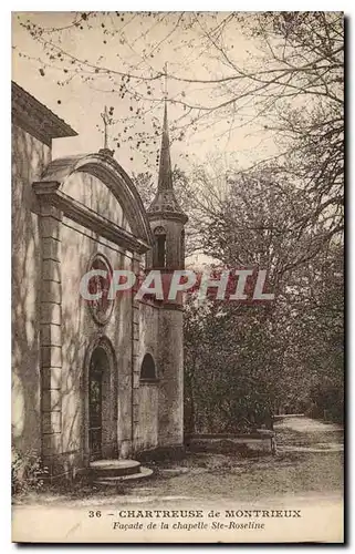 Ansichtskarte AK Chartreuse de Montrieux facade de la chapelle Ste Roseline