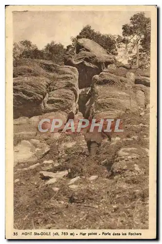 Cartes postales Mont Ste Odile Mur Paien porte dans les Rochers