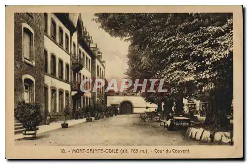 Cartes postales Mont Sainte Odile cour du Couvent