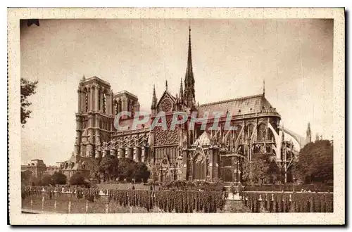 Ansichtskarte AK Les Petits Tableaux de Paris Notre Dame les tours le portail Sud et l'abside