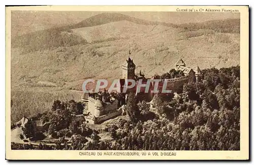 Cartes postales Chateau de Haut Koenigsbourg vu a vol d'oiseau