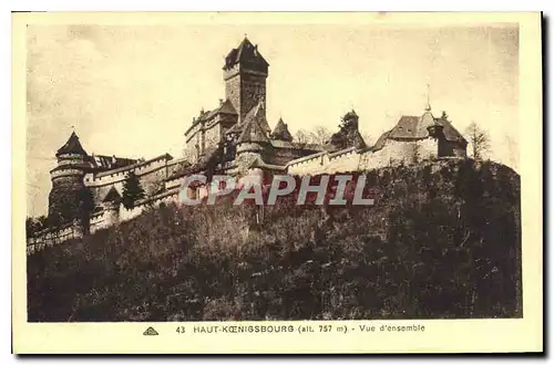 Cartes postales Haut Koenigsbourg vue d'ensemble