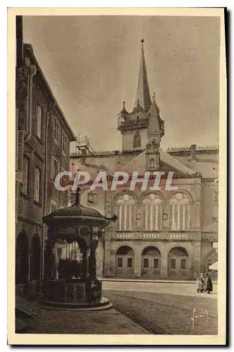 Cartes postales Obernai Bas Rhine puits des Six Seaux 1579 et hotel de ville 1523