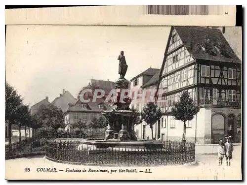 Ansichtskarte AK Colmar fontaine de Roesselman par Bartholdi