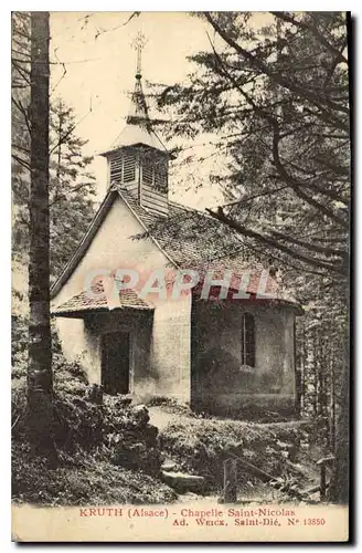 Cartes postales Kruth Alsace chapelle Saint Nicolas