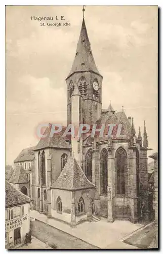 Cartes postales Hagenau I E St Georgkirche