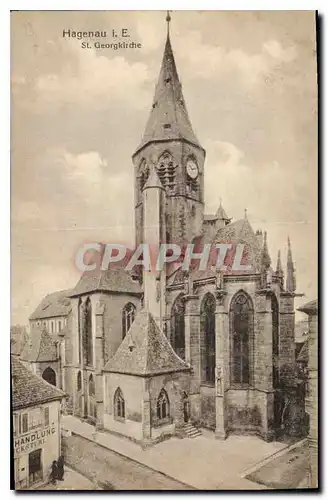 Ansichtskarte AK Hagenau I E St Georgkirche