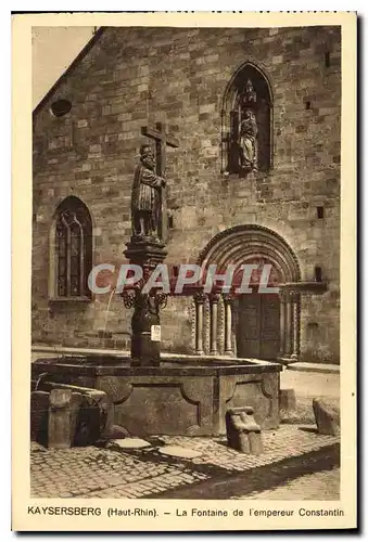 Ansichtskarte AK Kaysersberg Haut Rhin la fontaine de l'empereur Constantin