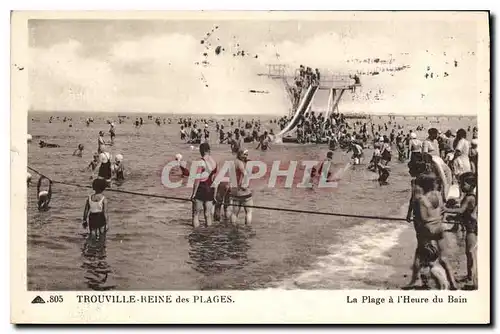 Ansichtskarte AK Trouville reine des Plages la plage a l'heure du Bain