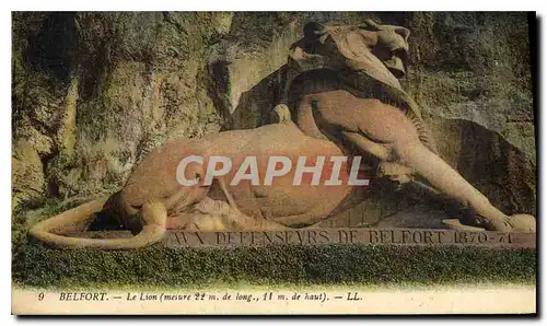 Cartes postales Belfort le Lion