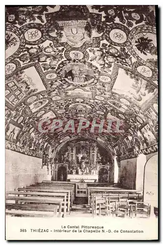 Ansichtskarte AK Le Cantal Pittoresque Thiezac interieur de la chapelle N D de Consolation