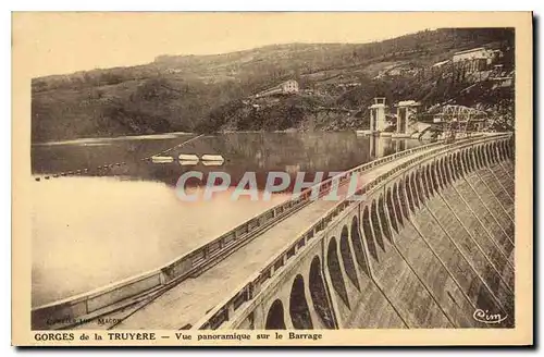 Cartes postales Gorges de la Thiezac vue panoramique sur le Barrage