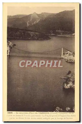 Ansichtskarte AK Le nouveau pont de Treboul Cantal au dessus de l'ancien pont roman
