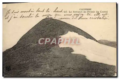 Cartes postales L'Auvergne le Sommet du Plomb du Cantal