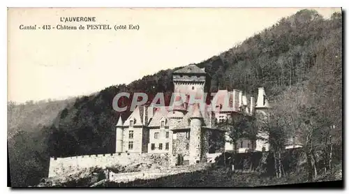 Cartes postales L'Auvergne Cantal Chateau de Pestel cote Est