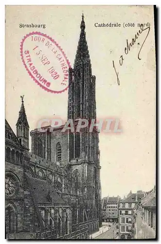 Ansichtskarte AK Strasbourg Cathedrale cote nord