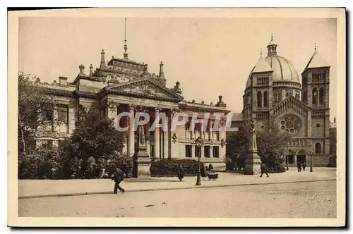 Ansichtskarte AK Strasbourg Bas Rhin Le Palais de Justice et l'Eglise St Pierre