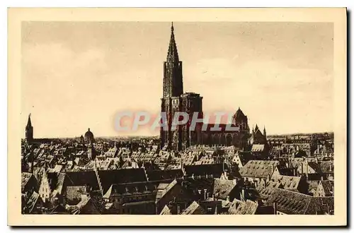 Cartes postales Strasbourg vue generale