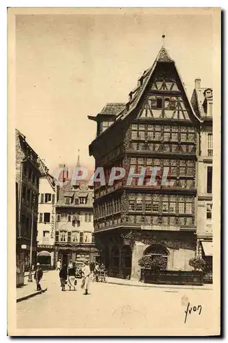 Ansichtskarte AK Strasbourg Bas Rhin place de la Cathedrale Maison Kammerzell XV siecle